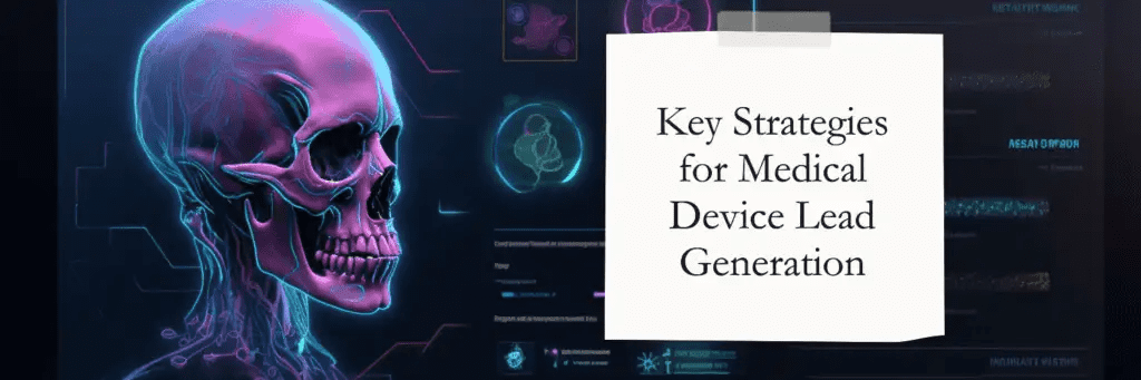 Key strategies for medical device lead generation 1024x341 1 medical device lead generation: guide to growth and success