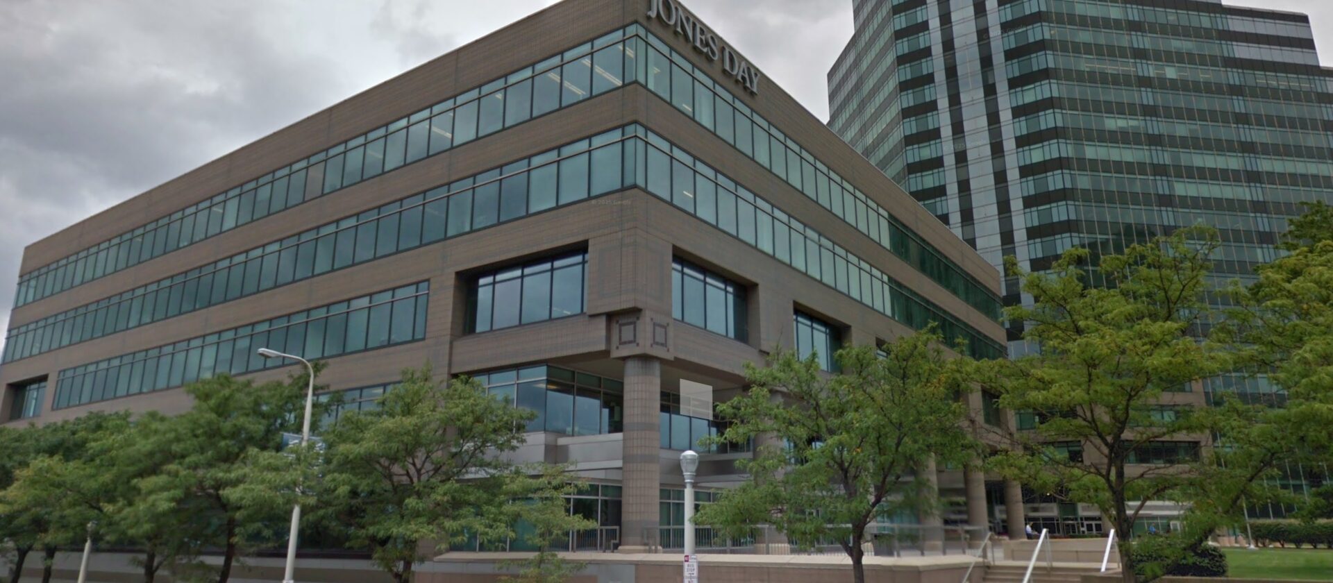 Cleveland ascendly marketing office building with greenery.