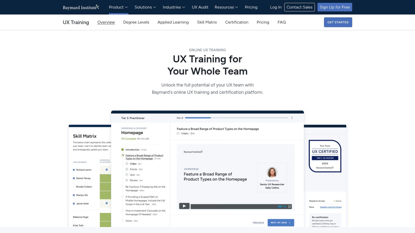 Baymard institute – e‑commerce ux training & certification