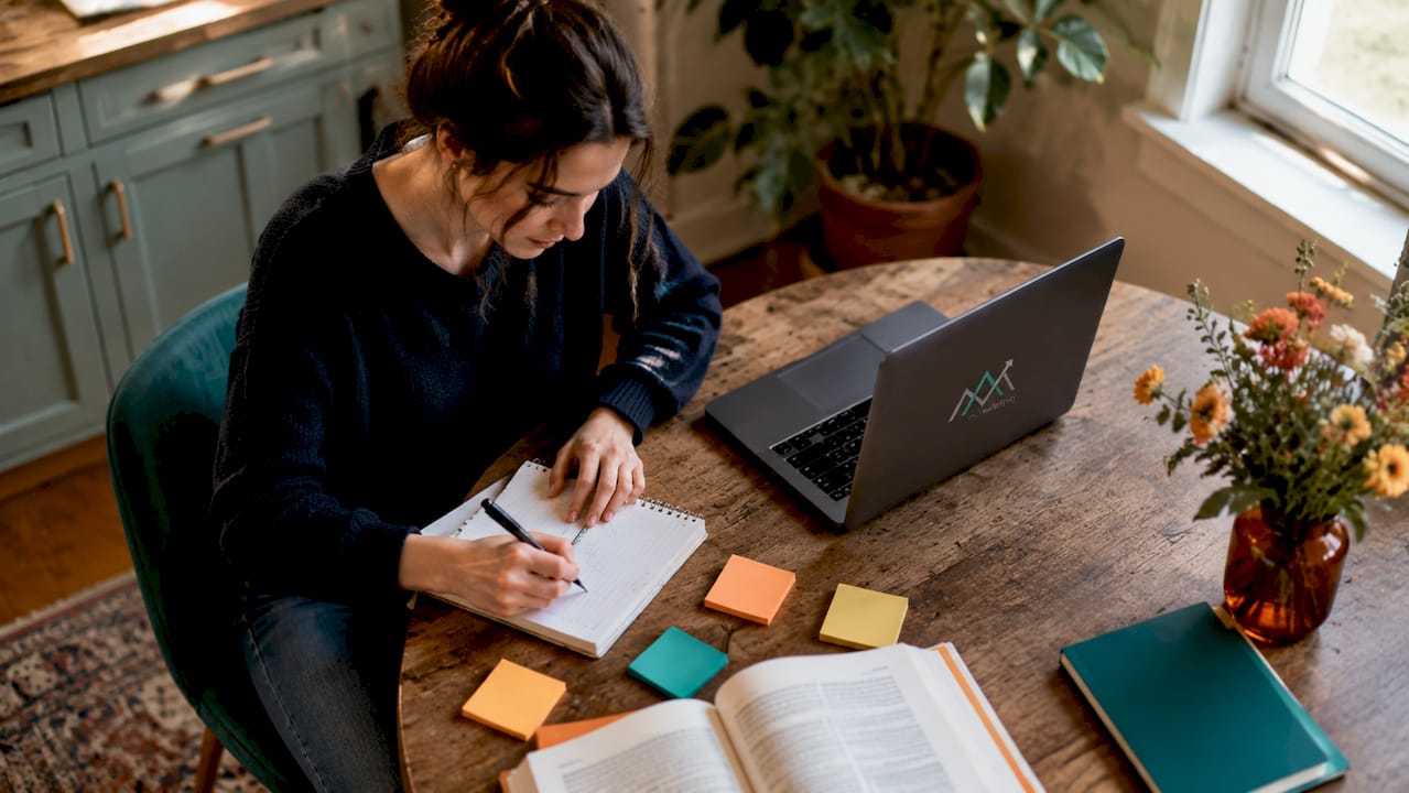 Digital marketer working on organic traffic