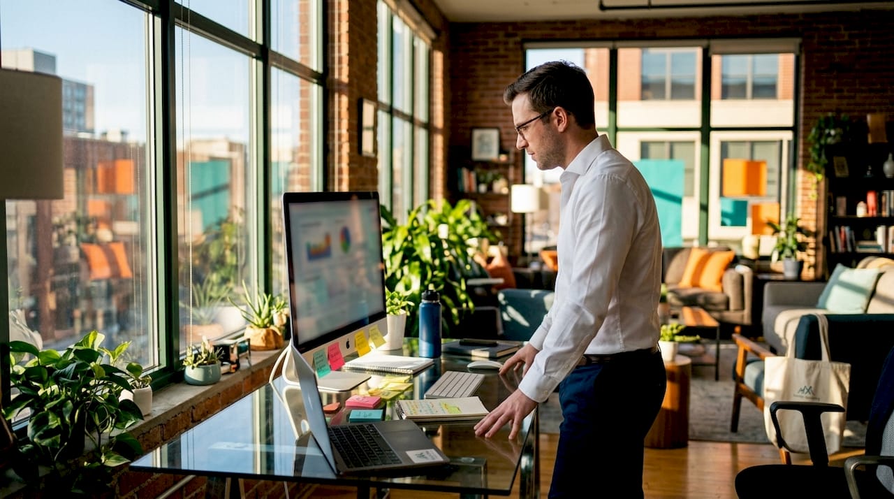 Marketer analyzing Google algorithm strategies