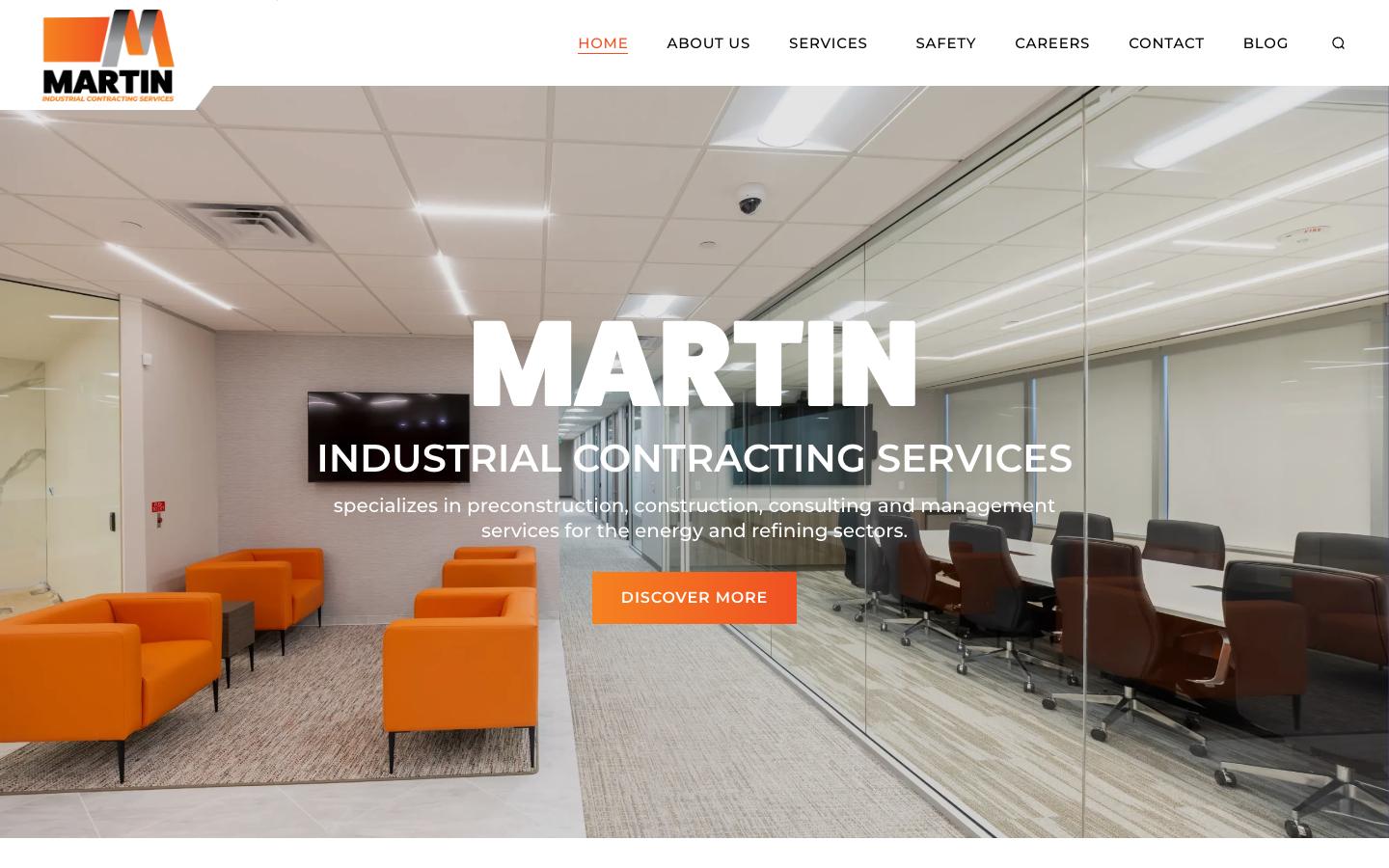 Homepage of the martin ics website, built on wordpress by ascendly